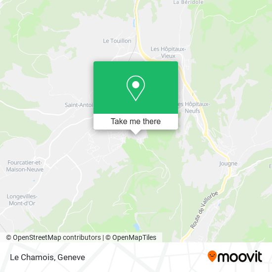 Le Chamois map