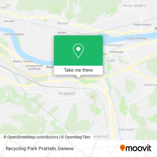Recycling Park Pratteln map