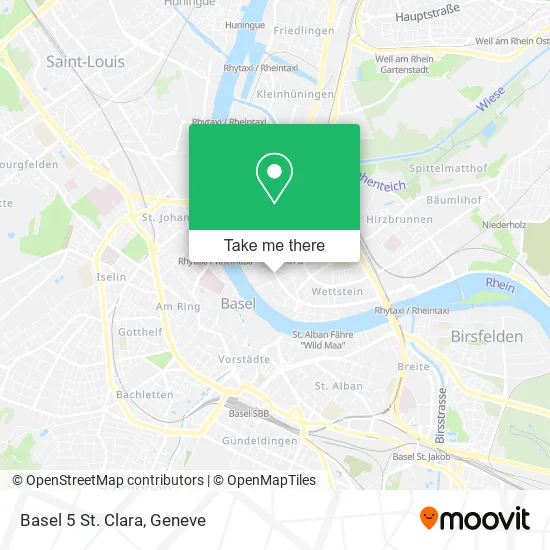 Basel 5 St. Clara map
