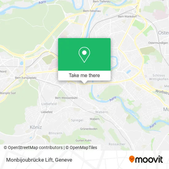 Monbijoubrücke Lift map