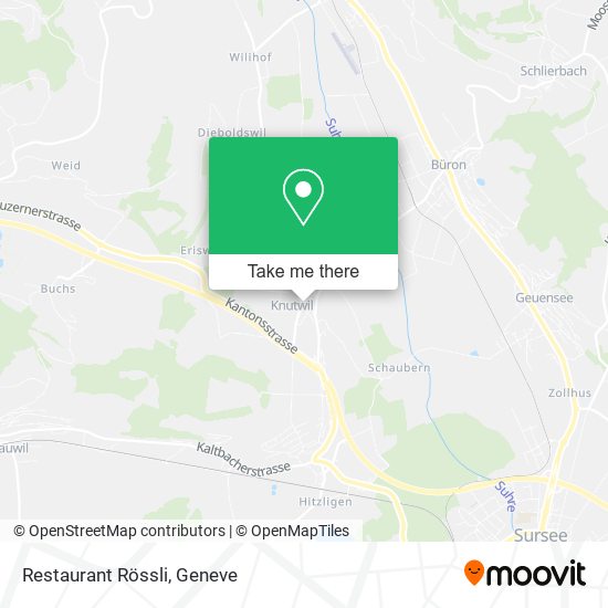 Restaurant Rössli map