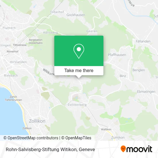 Rohn-Salvisberg-Stiftung Witikon map