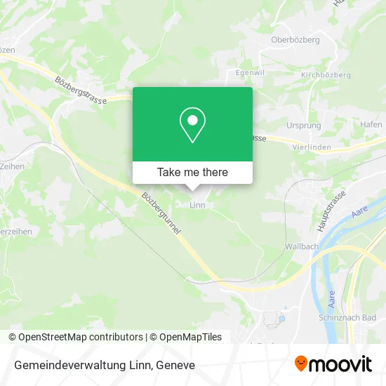Gemeindeverwaltung Linn map