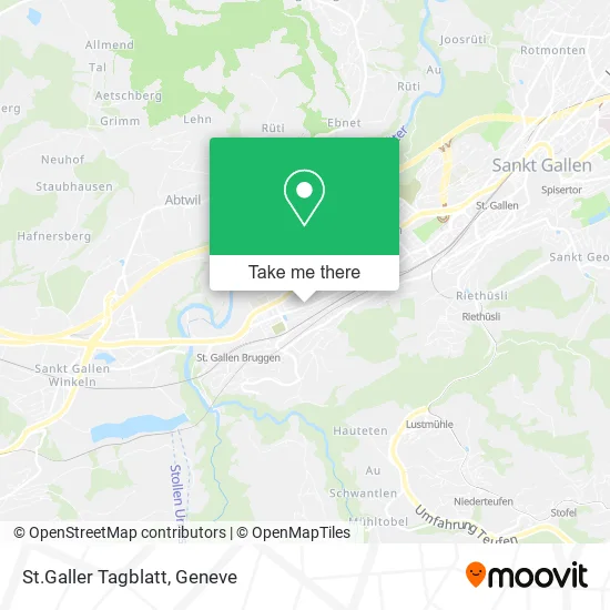 St.Galler Tagblatt map