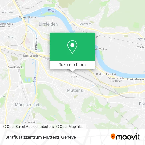 Strafjustizzentrum Muttenz map