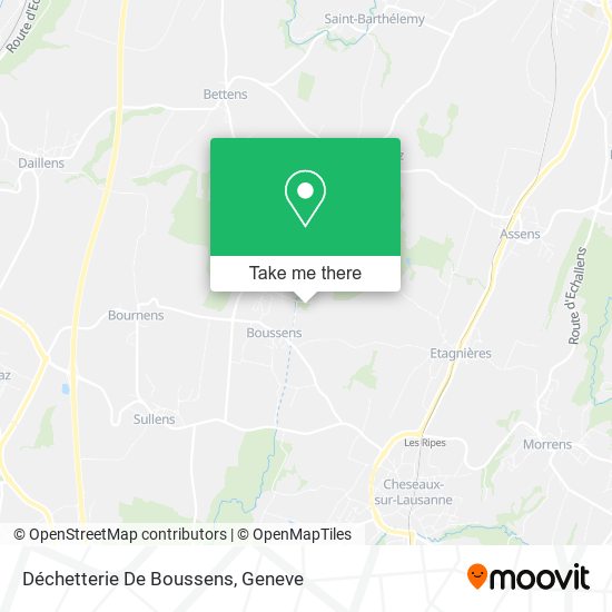 Déchetterie De Boussens map