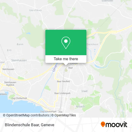 Blindenschule Baar map