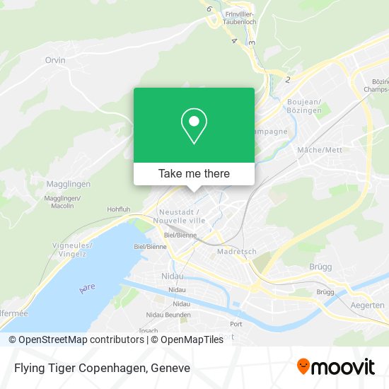 Flying Tiger Copenhagen map