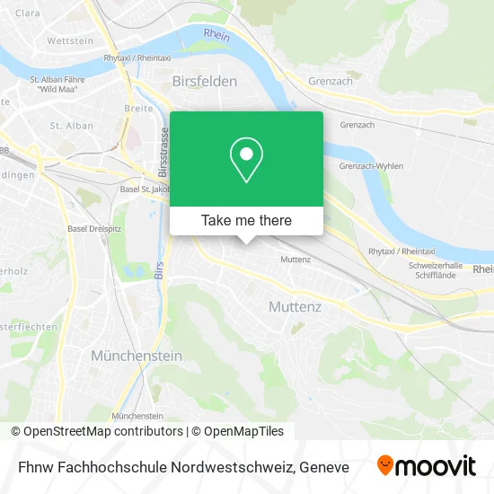 Fhnw Fachhochschule Nordwestschweiz map