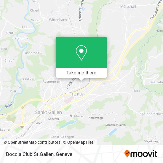 Boccia Club St.Gallen map