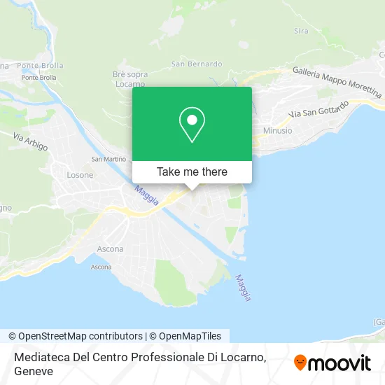Mediateca Del Centro Professionale Di Locarno map