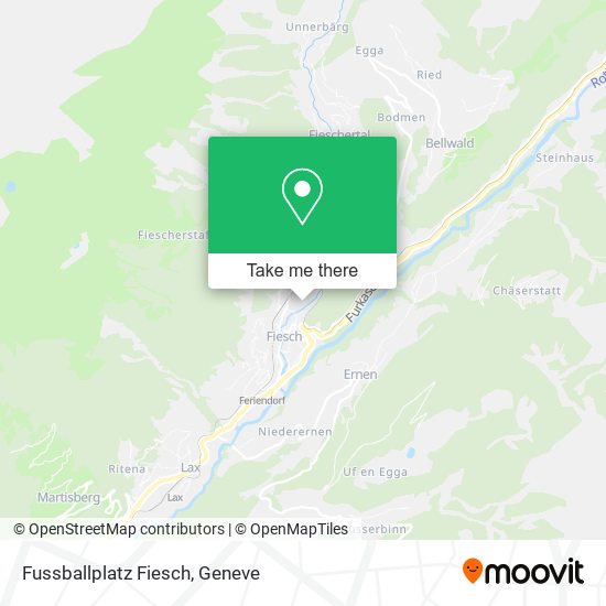 Fussballplatz Fiesch map