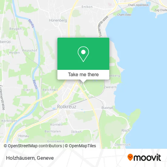 Holzhäusern map