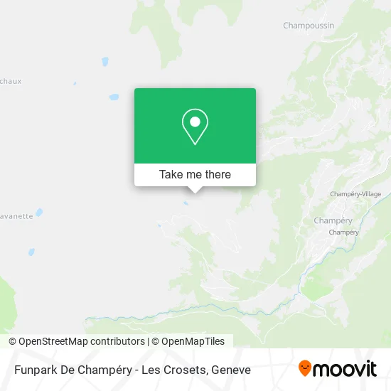 Funpark De Champéry - Les Crosets map