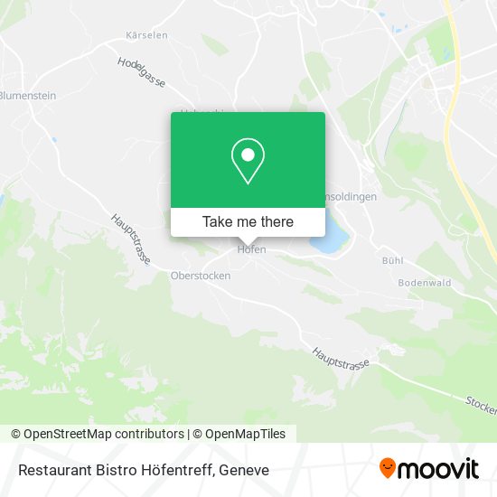 Restaurant Bistro Höfentreff map