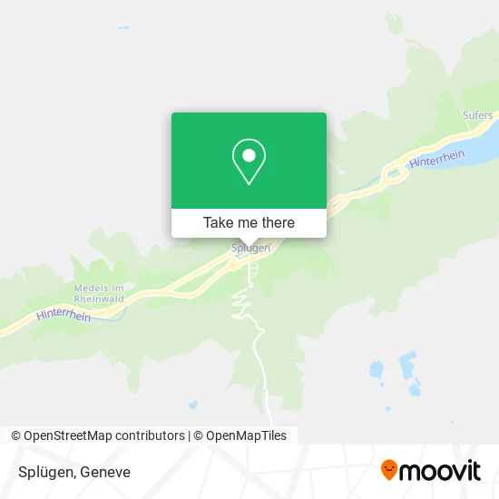 Splügen map