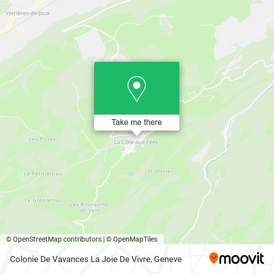 Colonie De Vavances La Joie De Vivre map