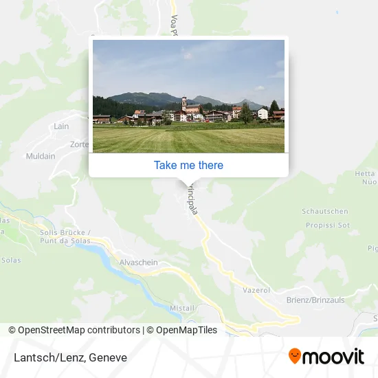 Lantsch/Lenz map