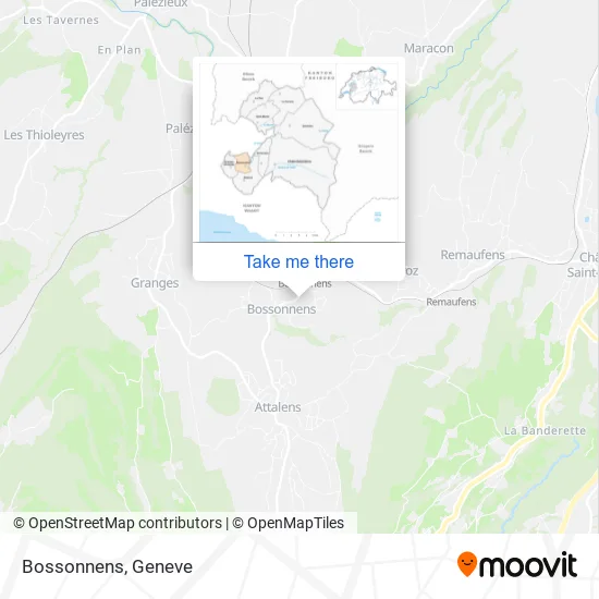 Bossonnens map