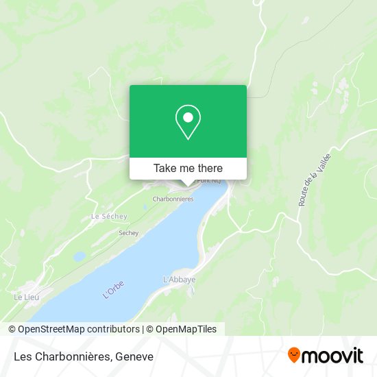 Les Charbonnières map