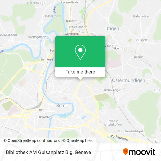 Bibliothek AM Guisanplatz Big map