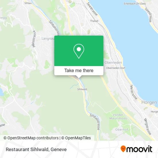 Restaurant Sihlwald map