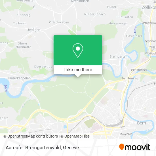 Aareufer Bremgartenwald map