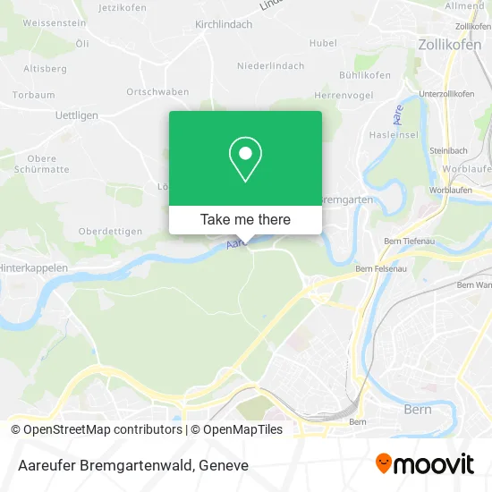 Aareufer Bremgartenwald map