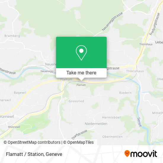 Flamatt / Station map