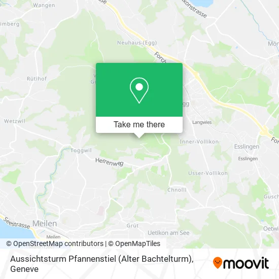 Aussichtsturm Pfannenstiel (Alter Bachtelturm) map