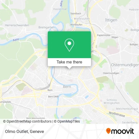 Olmo Outlet map