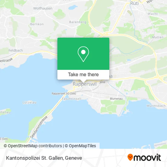 Kantonspolizei St. Gallen map