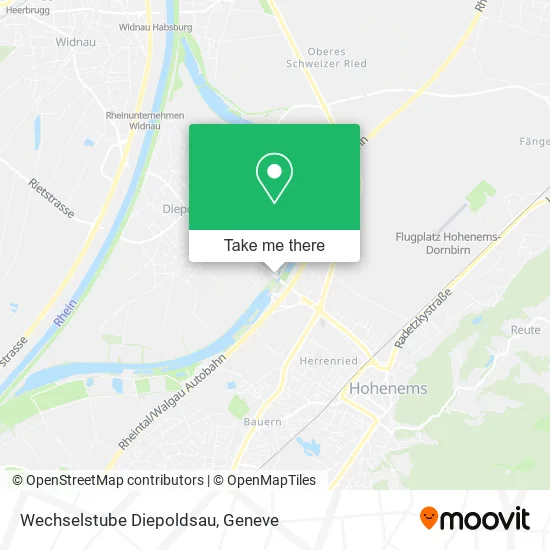 Wechselstube Diepoldsau map