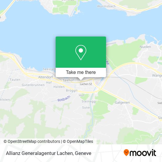 Allianz Generalagentur Lachen map
