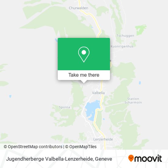 Jugendherberge Valbella-Lenzerheide map
