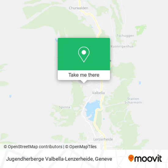 Jugendherberge Valbella-Lenzerheide map