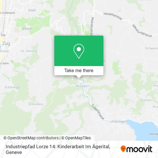 Industriepfad Lorze 14: Kinderarbeit Im Ägerital map