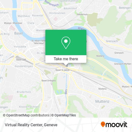 Virtual Reality Center map