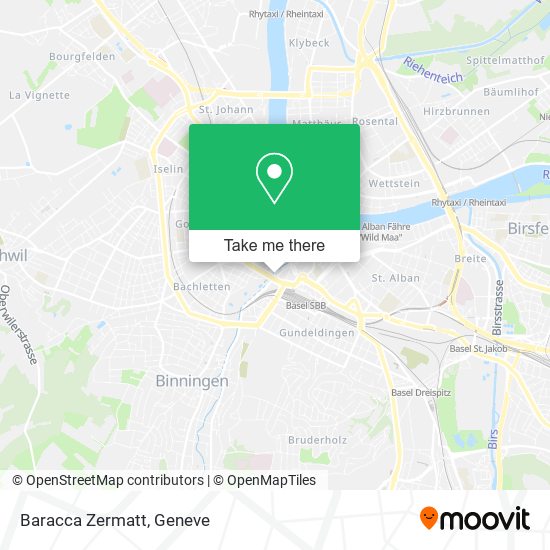 Baracca Zermatt map