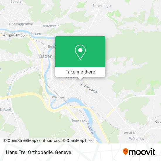 Hans Frei Orthopädie map