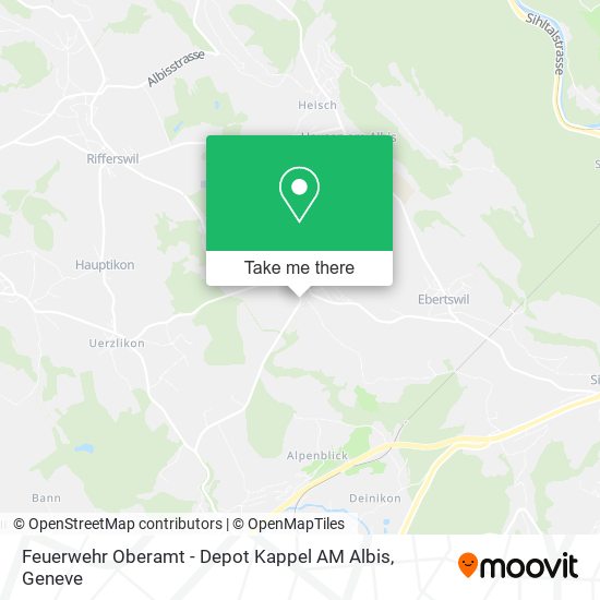 Feuerwehr Oberamt - Depot Kappel AM Albis map