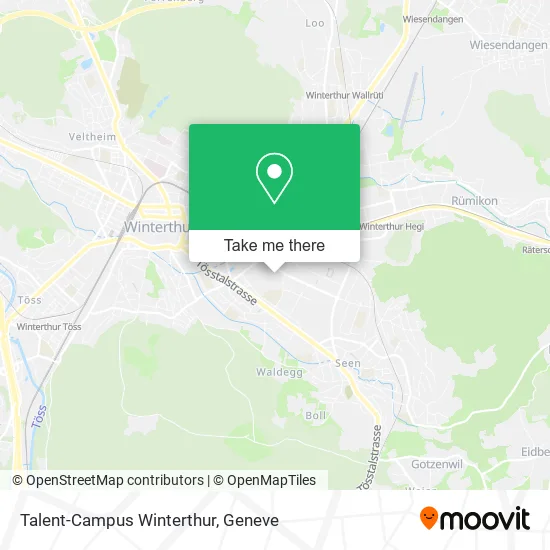 Talent-Campus Winterthur map