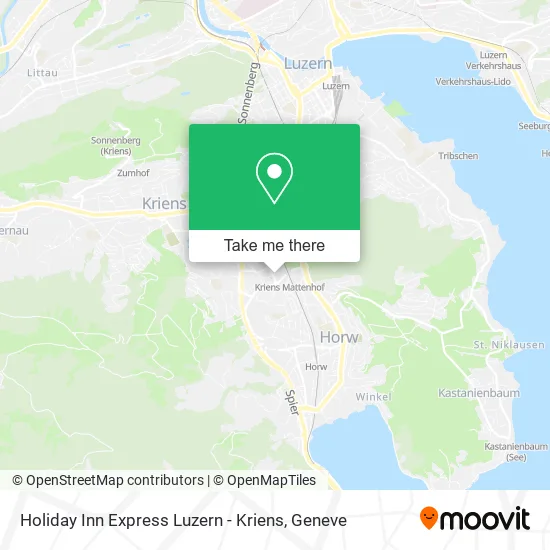 Holiday Inn Express Luzern - Kriens map