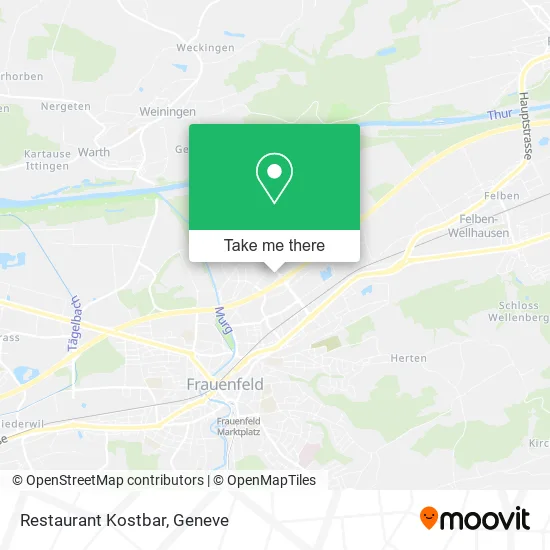 Restaurant Kostbar map