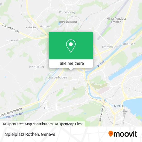 Spielplatz Rothen map