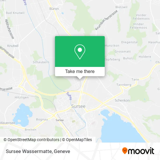 Sursee Wassermatte map