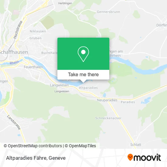 Altparadies Fähre map