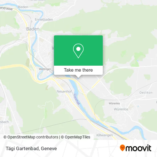 Tägi Gartenbad map