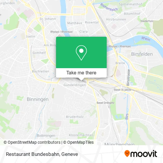 Restaurant Bundesbahn map