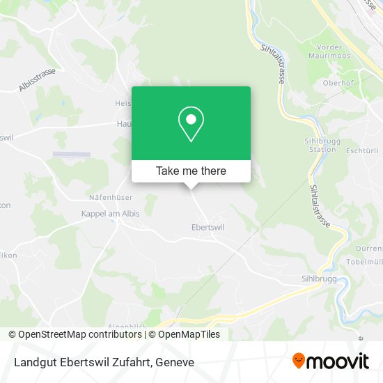 Landgut Ebertswil Zufahrt map